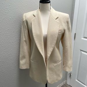 The Limited Wool Blend Jacket/Blazer - Size XS - Cream